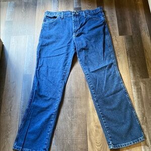 Wrangler Relaxed Blue Denim Jeans George Strait Collection 36x32